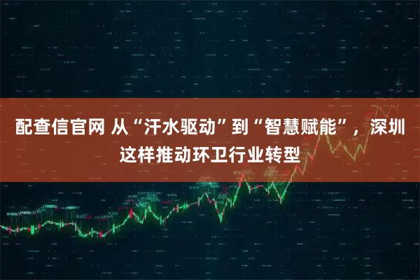 配查信官网 从“汗水驱动”到“智慧赋能”，深圳这样推动环卫行业转型