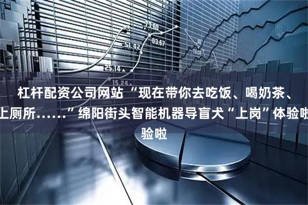 杠杆配资公司网站 “现在带你去吃饭、喝奶茶、上厕所……”绵阳街头智能机器导盲犬“上岗”体验啦